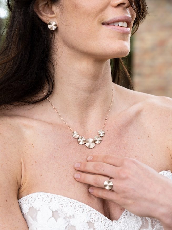 Blütenträumchen_Ohrstecker+Ring_Blütentraum_Collier_Hasel-Jenny